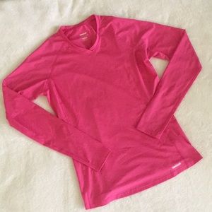 REEBOK Pink long sleeve  PLAY DRY running shirt M
